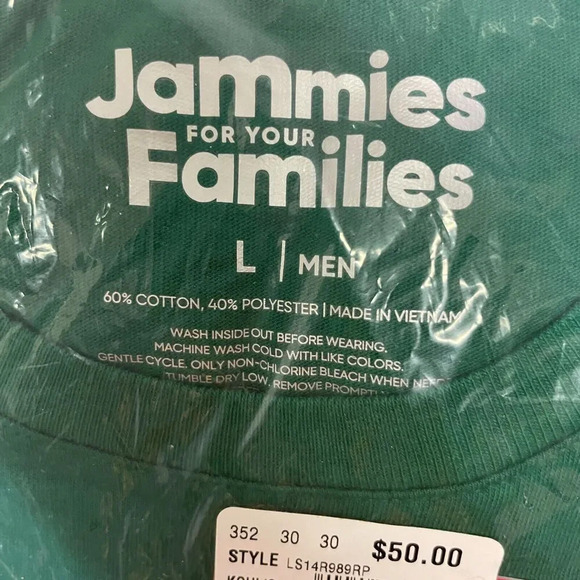 Jammies For Your Families Plaid Long Sleeve Christmas Pajama Set Size Large - Picture 6 of 6